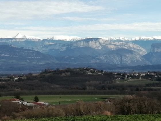 Retour sur St Bonnet et le Vercors en arri&egrave;re plan