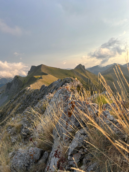 Ridge to walk toward the end of the pic de l'aiguille