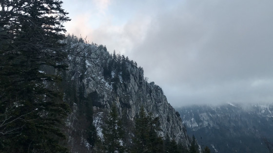 Rocher du Pan avant l'aurore