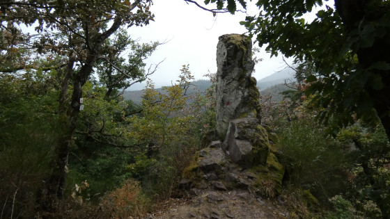 Rocher sur le chemin retour