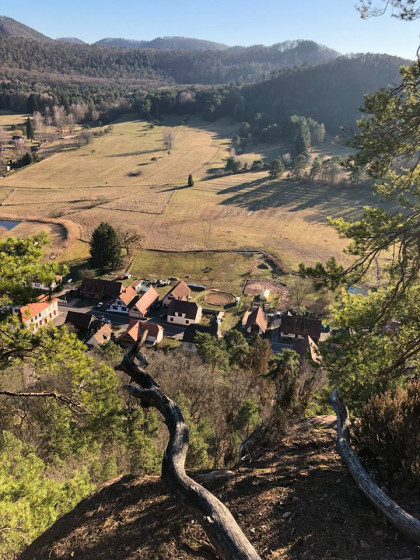 Circuit, rochers et ch&acirc;teaux autour d'Obersteinbach