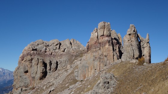 Rochers dolomitiques des crêtes de Vars