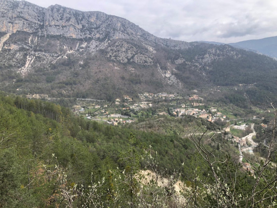Roquestéron et le massif du Mont Long