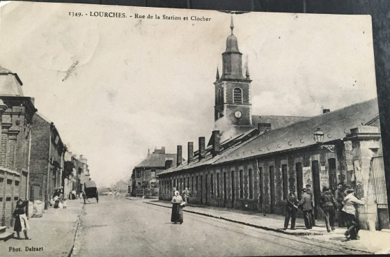 Rue de la station (rue Jean Jaurès) et son clocher
