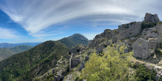 Ruines du village fant&ocirc;me de Rocca Sparvi&egrave;ra