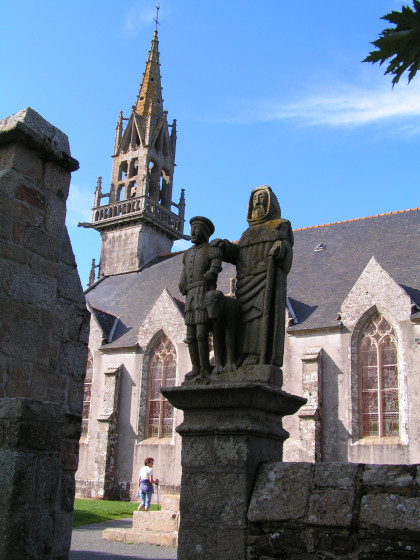 Saint-Hervé et son loup