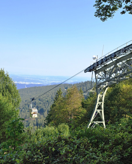 Schauinsland-Gare arrivée Télécabine