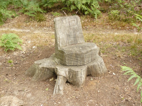 Sculpture en forêt