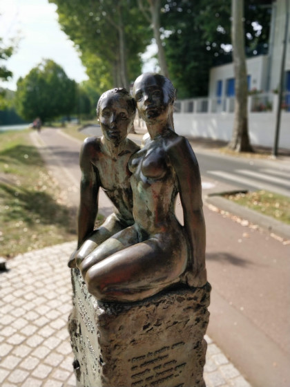Sculpture hommage à Charles Trenet