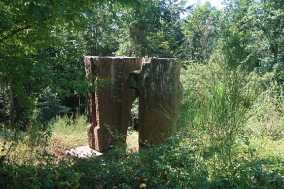 Sculpture thème les légendes du Nideck