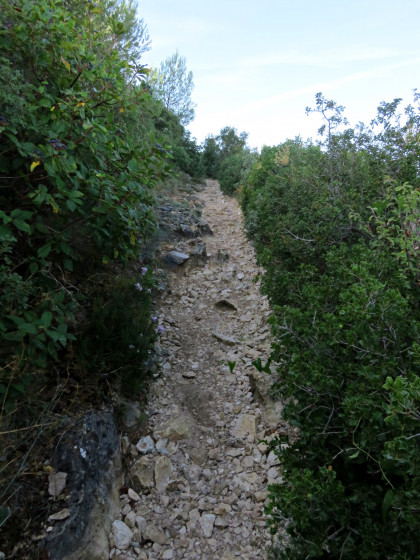Sentier apr&egrave;s la croix