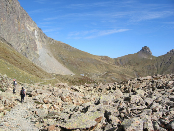 Sentier en direction du refuge