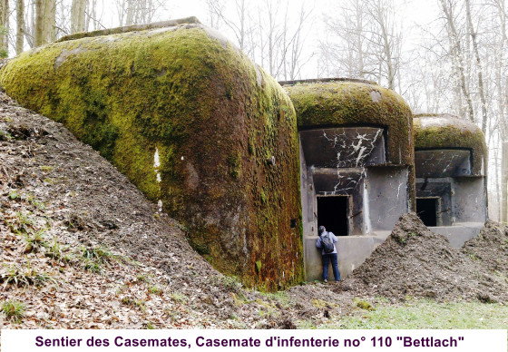 Sentier des Casemate - casemate d'infenterie no. 110 