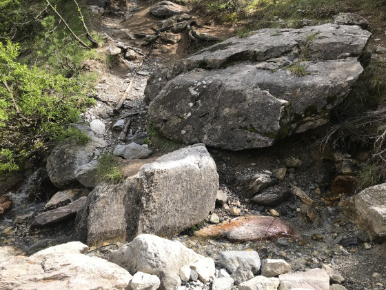 Séparation des sentiers, cours d\'eau