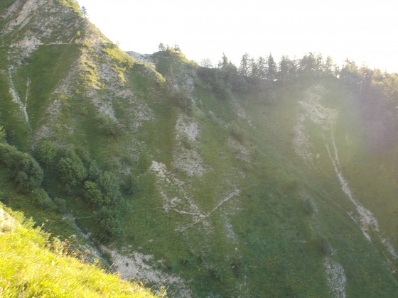 Shunt de la partie effondrée.
