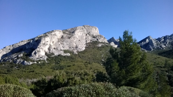 Site d'escalade d'Aureille.