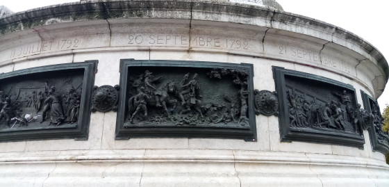Socle du monument de la R&eacute;publique