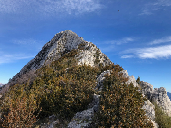 Sommet de robion, descente vers l'Ouest
