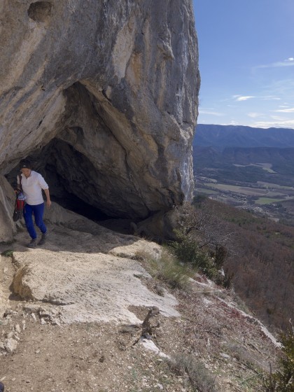 Sortie de la grotte