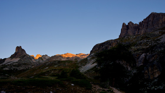 Sous le Clot Solide, au-dessus de l\'oratoire de la Maison des Chamois