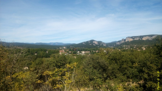 St Bauzille de Putois_vue générale_Aigoual au fond