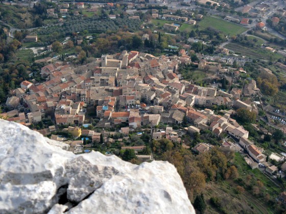 St Jeannet vu du sommet du Baou