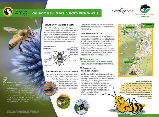 Starttafel Bienenlehrpfad