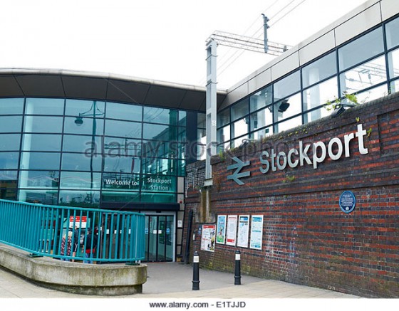 Stockport train station - the start and finish point of the walk.