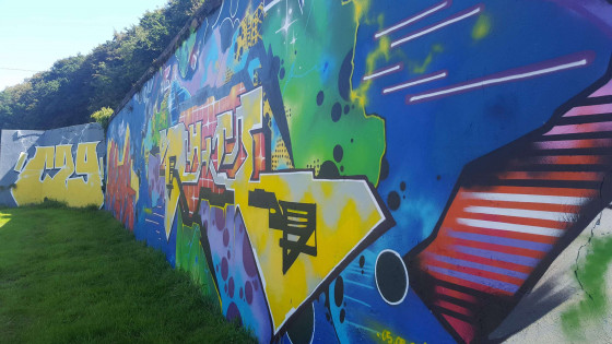 Streetart à côté du Pont de Kervallon