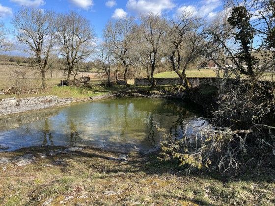 Superbe lavoir pour basses eaux et hautes eaux.