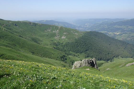 Sur la crête, après le Plomb du Cantal