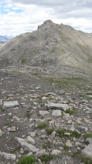 Sur la crête en montant à la tête de la Boulière