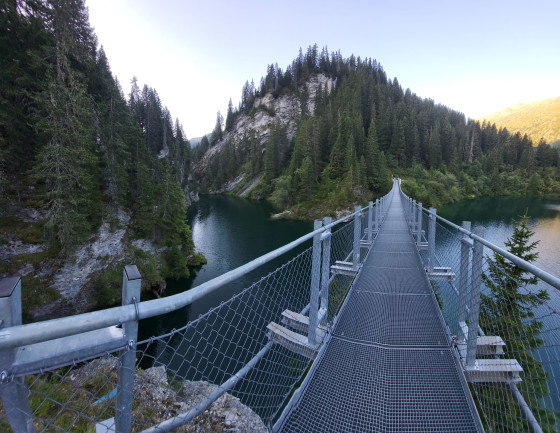 Sur la passerelle Himalayenne