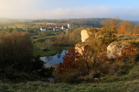 Sur les rochers du Saussois