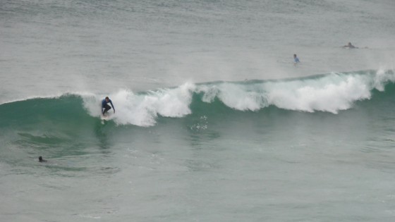Surfeurs à la Côte Sauvage
