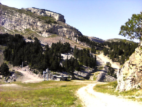 Téléski l\'Ourson au pied de la Grande Moucherolle.