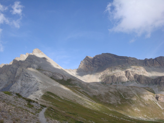 Tête de l\'Enchastraye depuis le col de Pouriac
