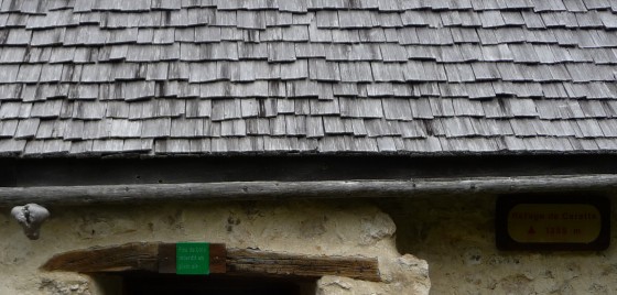 Toiture d\'origine en bardeau d\'épicéa