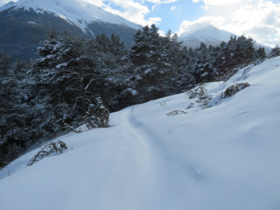 Trace presque effacée