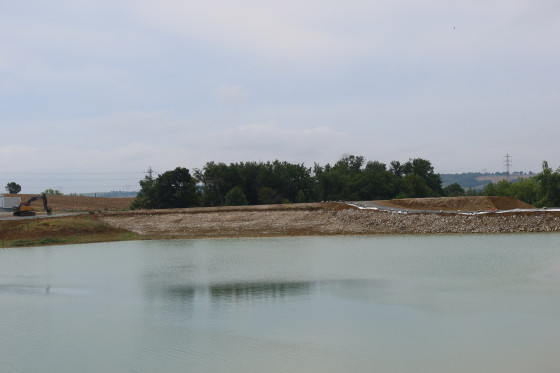 Travaux sur le barrage interdisant l'accès piéton au point numéro 8 du parcours