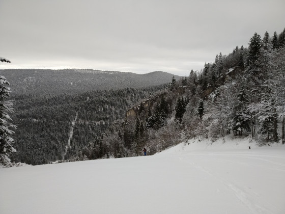 Travers&eacute;e des pistes de ski de La Sure