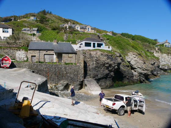 Trevaunance Cove, slip