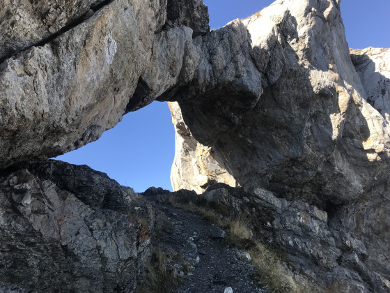 Trou de la Mouche arrivée