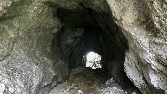 Tunnel dans la Cheminée de Fontanieu