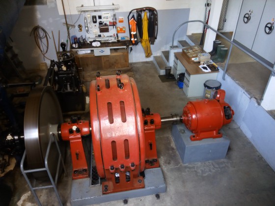 Turbine dans la mini centrale hydraulique