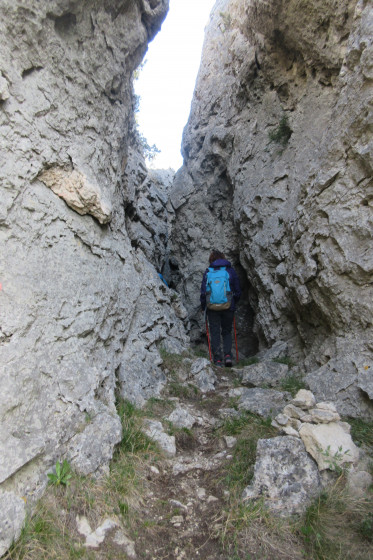 Un corridor dans la roche