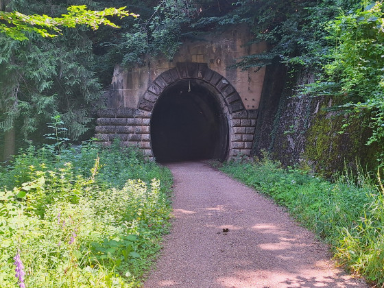 Un des tunnels du parcours