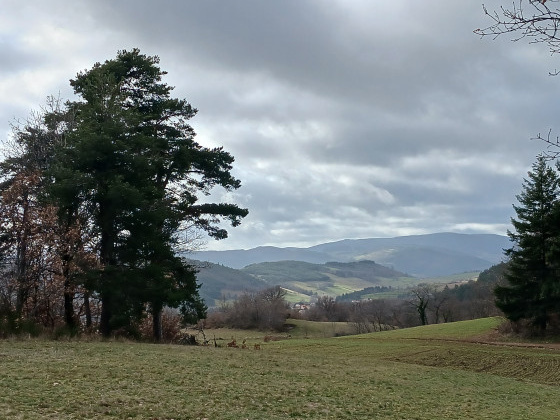 Un joli point de Vue  sur les Monts de  l'Ardèche