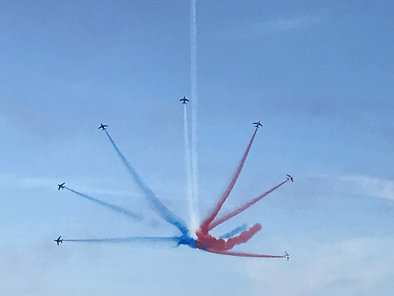 Un meeting de la Patrouille Aérienne de France