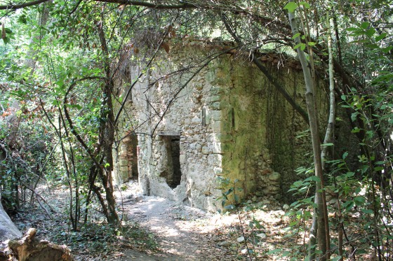une des ruines jalonnant le parcours